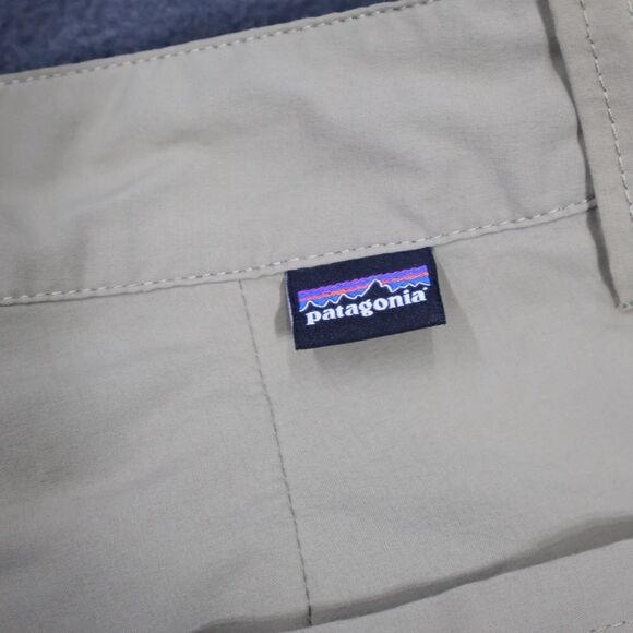 Patagonia Shorts Mens 32 Beige Quandry Chino Hiking Outdoor Gorpcore 9" Inseam - Picture 7 of 15